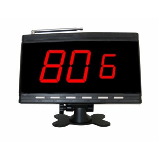 Black Fixed Host wireless servant calling system wireless paging system for hotel the number ID display receiver support different kind service APE9600B