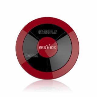 SINGCALL Small, Thin, No Screw, Replace the Battery Easily.Two-button Red Pager APE320
