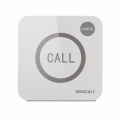 SINGCALL Wireless Service Calling System for Restaurant Cafe,Call Waiter Nurse Staff,Big Touching Button,Water-proof,Touchable Button,Two-button Pager APE520C