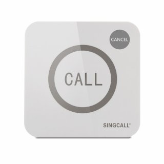 SINGCALL Wireless Service Calling System for Restaurant Cafe Call Waiter Nurse Staff Big Touching Button Waterproof Touchable Button Two button Pager APE520C
