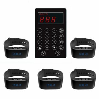 SINGCALL Wireless Calling System Kitchen Paging Waiter Chef Press to Call Waiter to Pick up Dishes