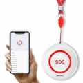 SINGCALL Tuya WiFi Smart SOS Emergency Button Alarm for Handicapped Caregiver Pager Wireless Nurse Alert System for Elderly Patient Alarm Transmitter Button Use with Tuya WiFi