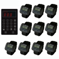 SINGCALL.Kitchen Call Waiter System. Chef Can Press a Button to Buzzer a Waiter to Pick up the Already Dishes.Pack of 10 pcs Watch Display.