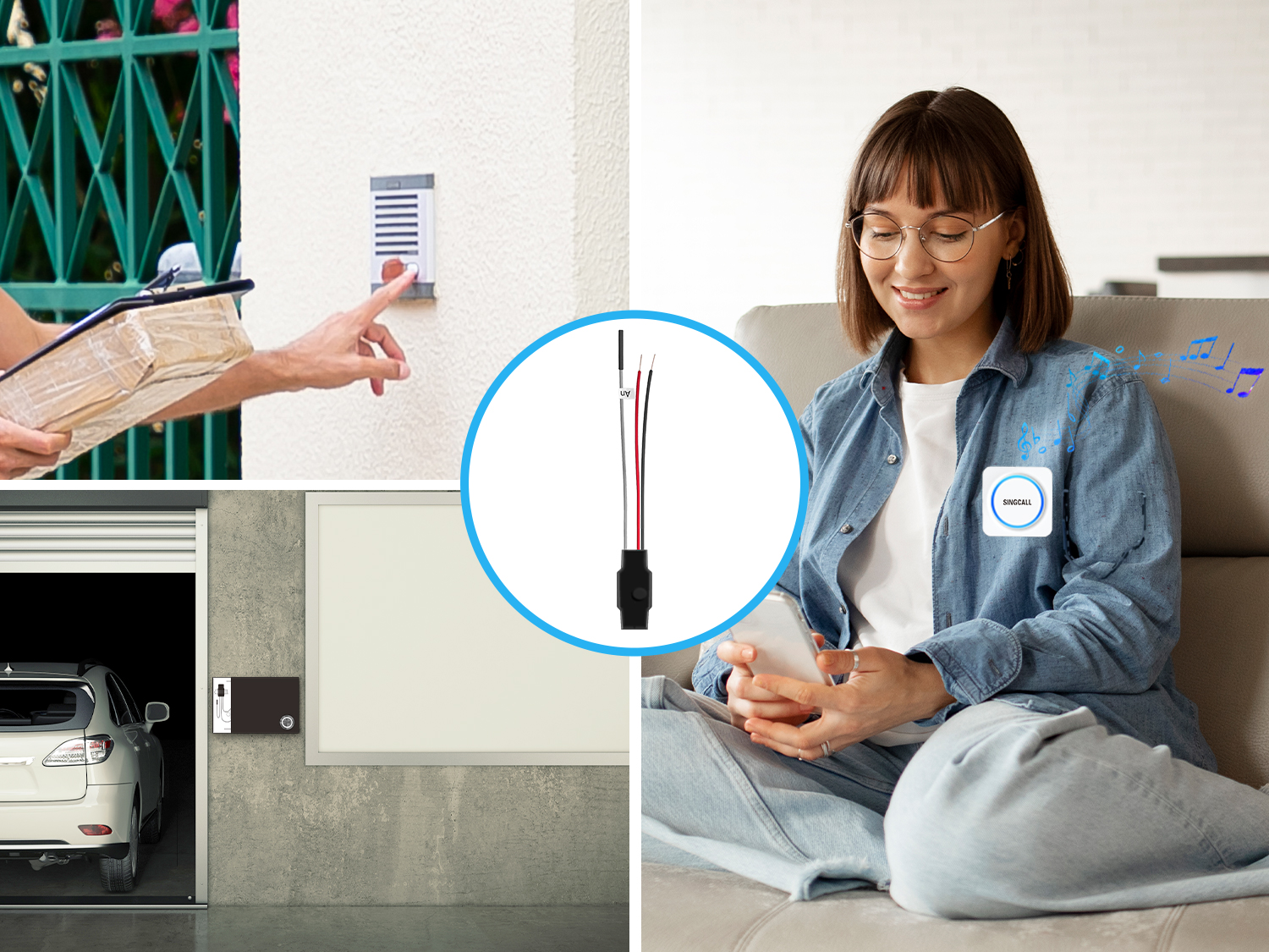 thumbnail image 2 of Doorbell Chime Expander SINGCALL Wireless Doorbell Extender - Convert Wired To Wireless With 32 Chimes & 100dB Volume 32 Chime Doorbell 2 of 13