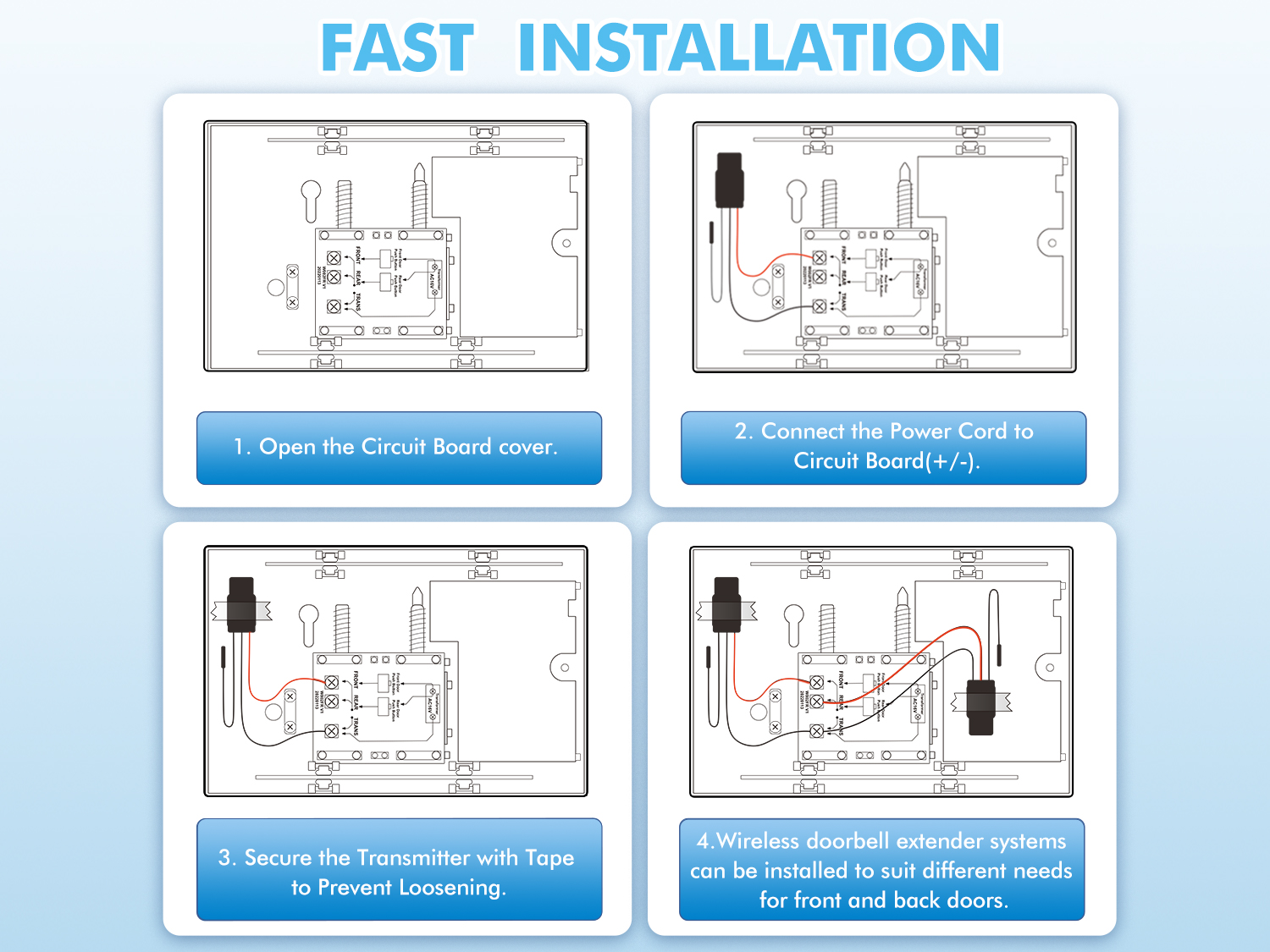 doorbell extender installation diagram
