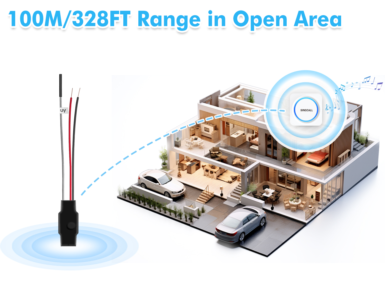 doorbell extender signal distance