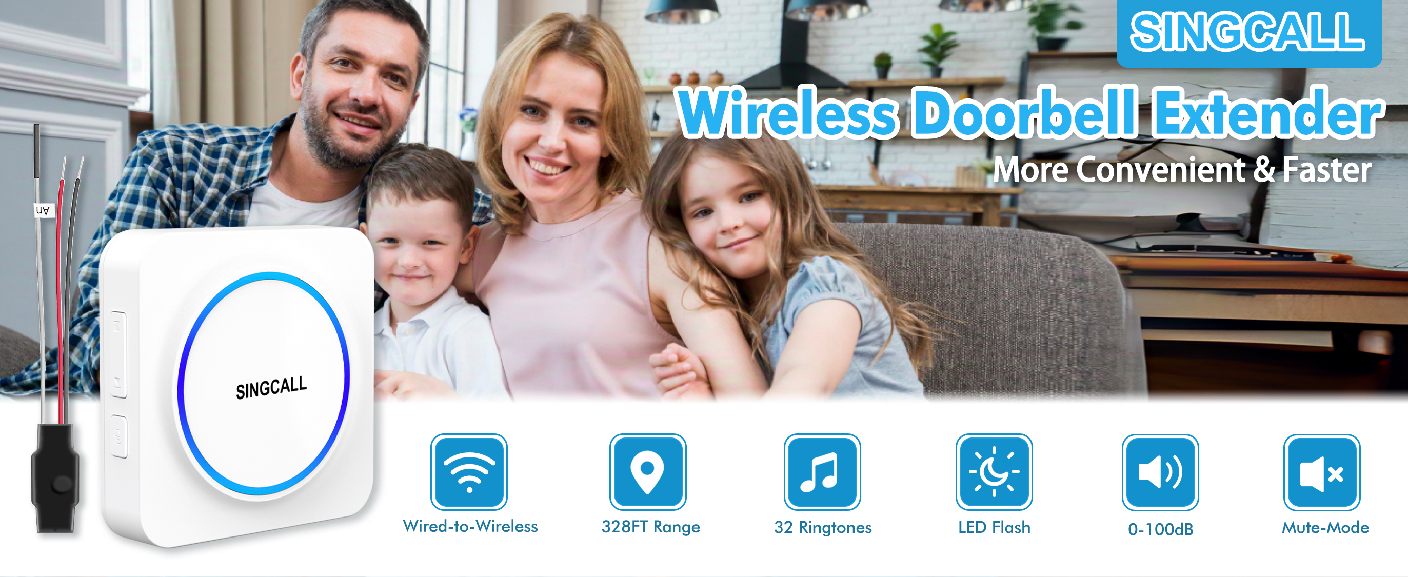 wireless doorbell extender banner