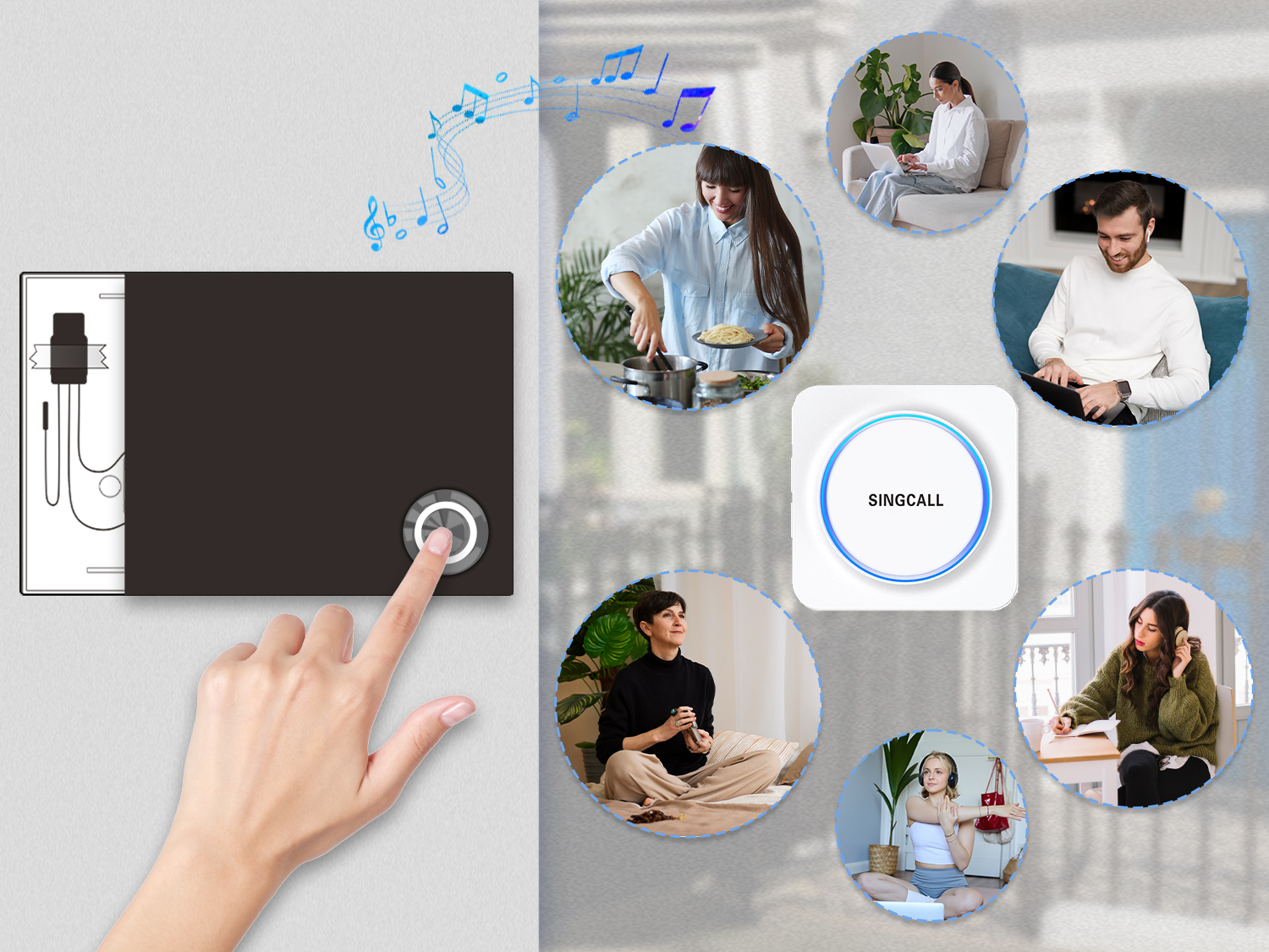 wireless doorbell extender scenario