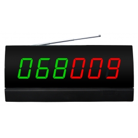Wholesale wireless paging system,reciver information,the screen receiver that show 2 groups of 3 digits with different color.APE2600