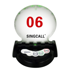 Wholesale singcall.wireless pager button for Hotel. table bell.APE930 new special of three-button pager.Monochromatic light.waterproof.(APE930-1)