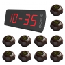 SINGCALL Waitress Pager System, Pager Systems for Restaurants, Pack of 10 Pagers and 1 Receiver